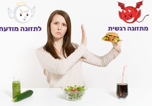 סקיצה שינויים אכילה מודעת דף מכירה